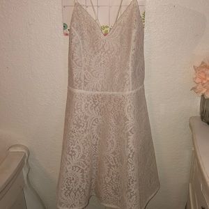 White lace dress